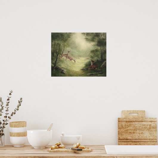 Deer Poster (Keuken)