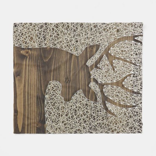 Deer Print Fleece Blanket (Voorkant (Horizontaal))