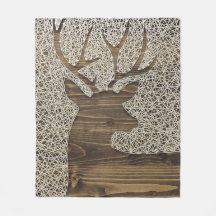 Deer Print Fleece Blanket