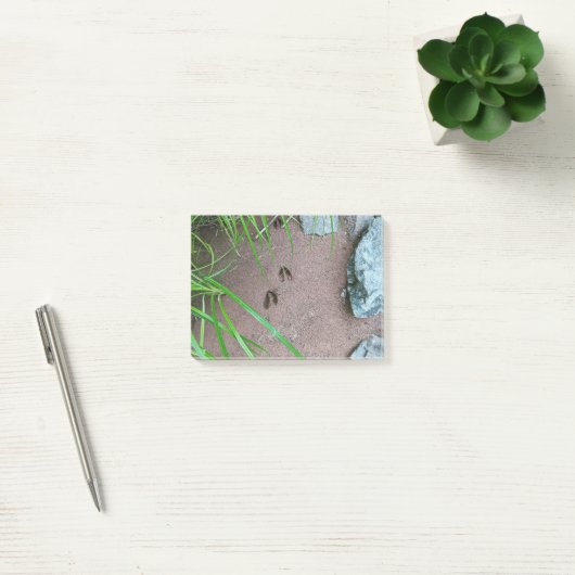 Deer print hoed voetprint wildlife Post-it Notes (Kantoor)