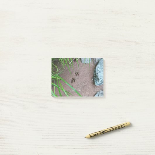 Deer print hoed voetprint wildlife Post-it Notes (Op bureau)