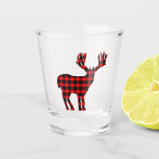 Deer Pset Silhouette Shot Glas (Voorkant)