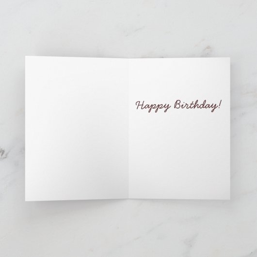 Deer Pun Happy Birthday Kaart (Binnen)