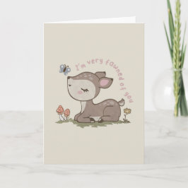 Deer Pun: Ik ben erg bang voor je Notitiekaartje