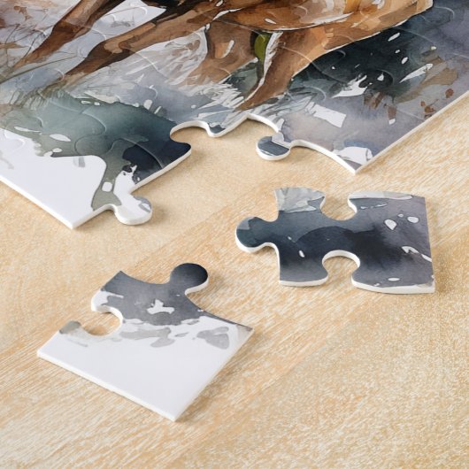 Deer Puzzle Legpuzzel (Zijkant)