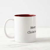 Deer Red Hearts Christmas Tweekleurige Koffiemok (Links)