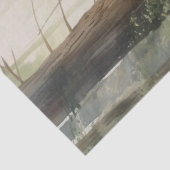 Deer Redwood Forest Waterverf Tissuepapier (Detail)