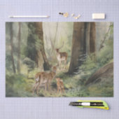 Deer Redwood Forest Waterverf Tissuepapier (Craft)