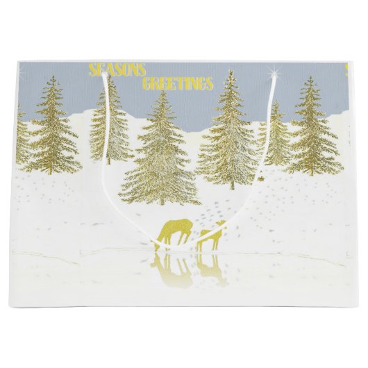 Deer Reflection Groot Cadeauzakje (Voorkant)