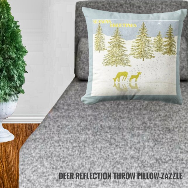 Deer Reflection Kussen (Creator heeft geüpload)