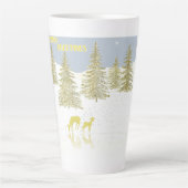 Deer Reflection Latte Mok (Voorkant)