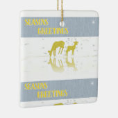 Deer Reflection- Star Keramisch Ornament (Rechts)