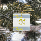 Deer Reflection- Star Keramisch Ornament