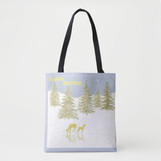 Deer Reflection Tote Bag (Voorkant)