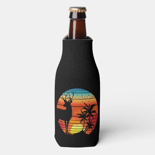 DEER RETRO SUNSET FLESJESKOELER (Fles Voorkant)