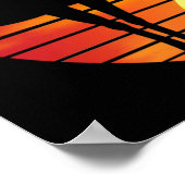 DEER RETRO SUNSET POSTER (Hoek)