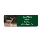 Deer Return Address Sticker (Voorkant)