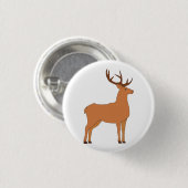 Deer Ronde Button 3,2 Cm (Voorkant /achterkant)