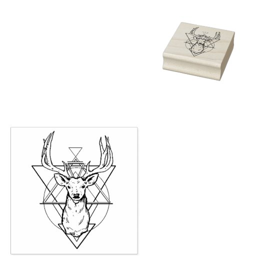 Deer Rubberstempel (Gestempeld)