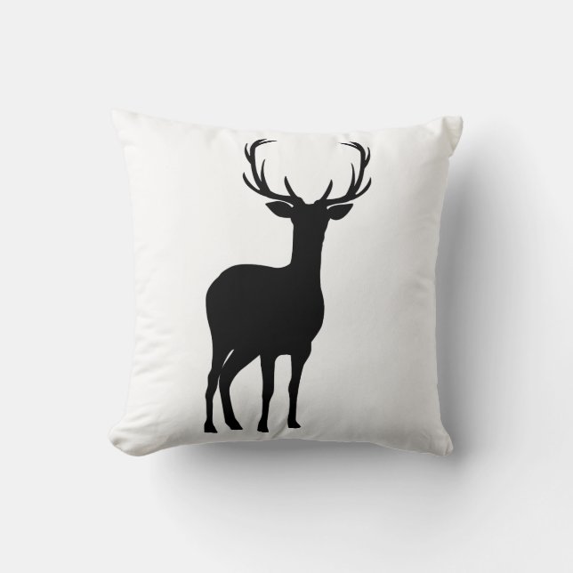 Deer Rustic Country Farmhouse Minimal Kussen (Voorkant)