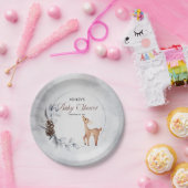 Deer Rustic Winter Floral Baby shower Bord (Feest)