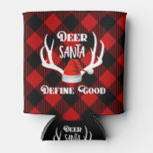 Deer Santa Define Good Kerstjacht Antlers Blikjeskoeler (Voorkant)