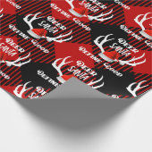 Deer Santa Define Good Kerstjacht Antlers Cadeaupapier (Hoek)