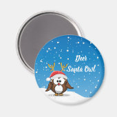 Deer Santa Owl Magneet (Voorkant / Achterkant)