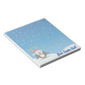 Deer Santa Owl Notitieblok (Schuin)