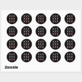 Deer Sause Jerky Chili Tacos Bbq Ronde Sticker (Vel)