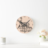 Deer Scene Ronde Klok (Huis)