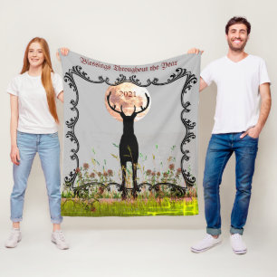 Deer Season Cabin 2022 Throw Fleece Deken