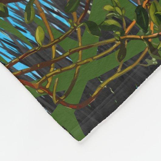 Deer Season "Deer in the Thickets" Fleece Deken (Hoek)