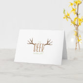 Deer Season Kaart (Gele Bloem)