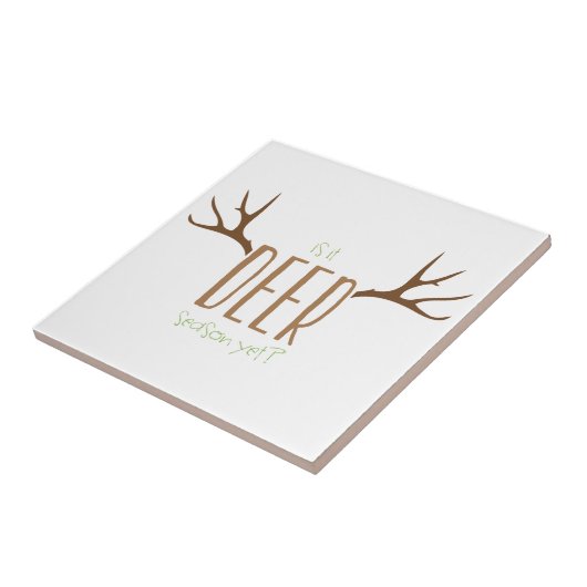 Deer Season Tegeltje (Zijkant)