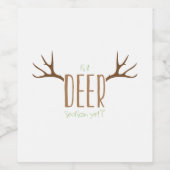 Deer Season Wijn Etiket (Enkel label)