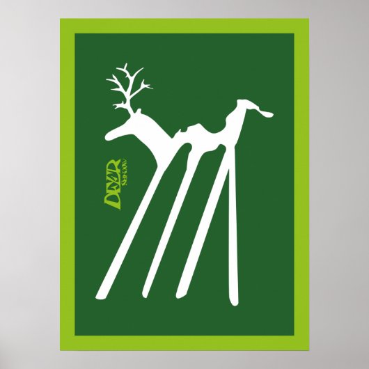 DEER SHADOW PIXELAT VAN MASANSER POSTER (Voorkant)