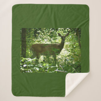 Deer Sherpa Blanket Deken
