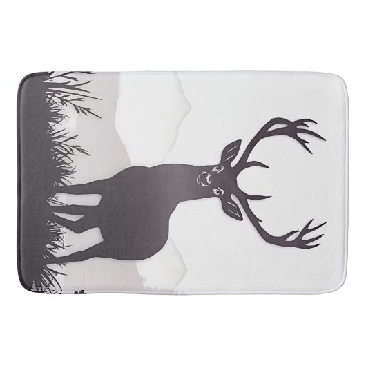 Deer silhouette badmat (Voorkant)