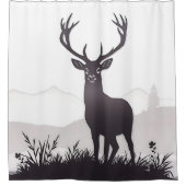 Deer silhouette douchegordijn (Voorkant)