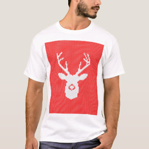 Deer Silhouette in kerstkeuken T-shirt