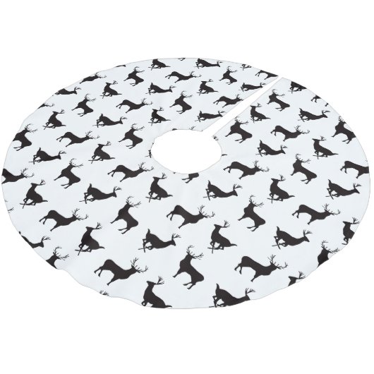 Deer Silhouette kerstboomrok Kerstboom Rok (Gekanteld)