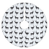 Deer Silhouette kerstboomrok Kerstboom Rok (Voorkant)