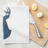 Deer Silhouette Kitchen Towel | {marine} Theedoek (Quarter Fold)
