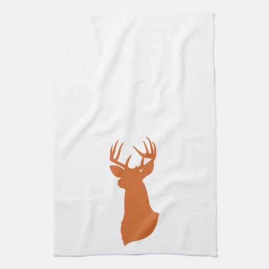 Deer Silhouette Kitchen Towel | {Oranje} Theedoek (Verticaal)