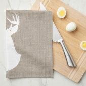 Deer Silhouette Kitchen Towel | {Wit & Burlap} Theedoek (Quarter Fold)