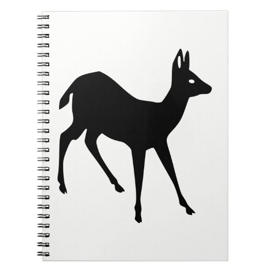 Deer Silhouette Notitieboek (Voorkant)