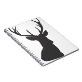 Deer Silhouette Silhouette Animal Wild Notitieboek (Rechterzijde)