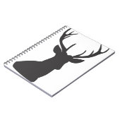 Deer Silhouette Silhouette Animal Wild Notitieboek (Linkerzijde)