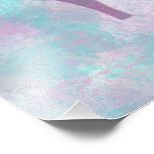 Deer silhouette Simple abstract Winter Cute Pastel Foto Afdruk (Hoek)